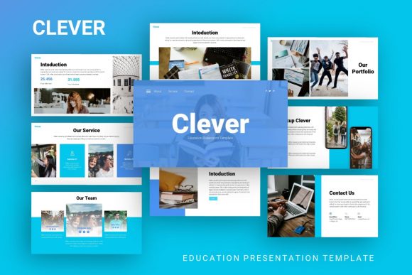 Download Presentation Template - Clever - Premium Resources