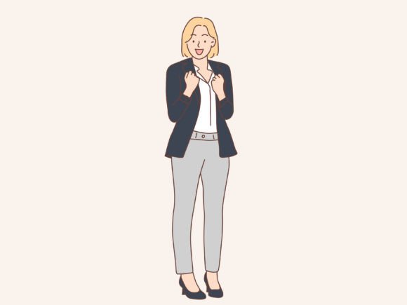 Download Business Woman with Success Gesture - Business Collection